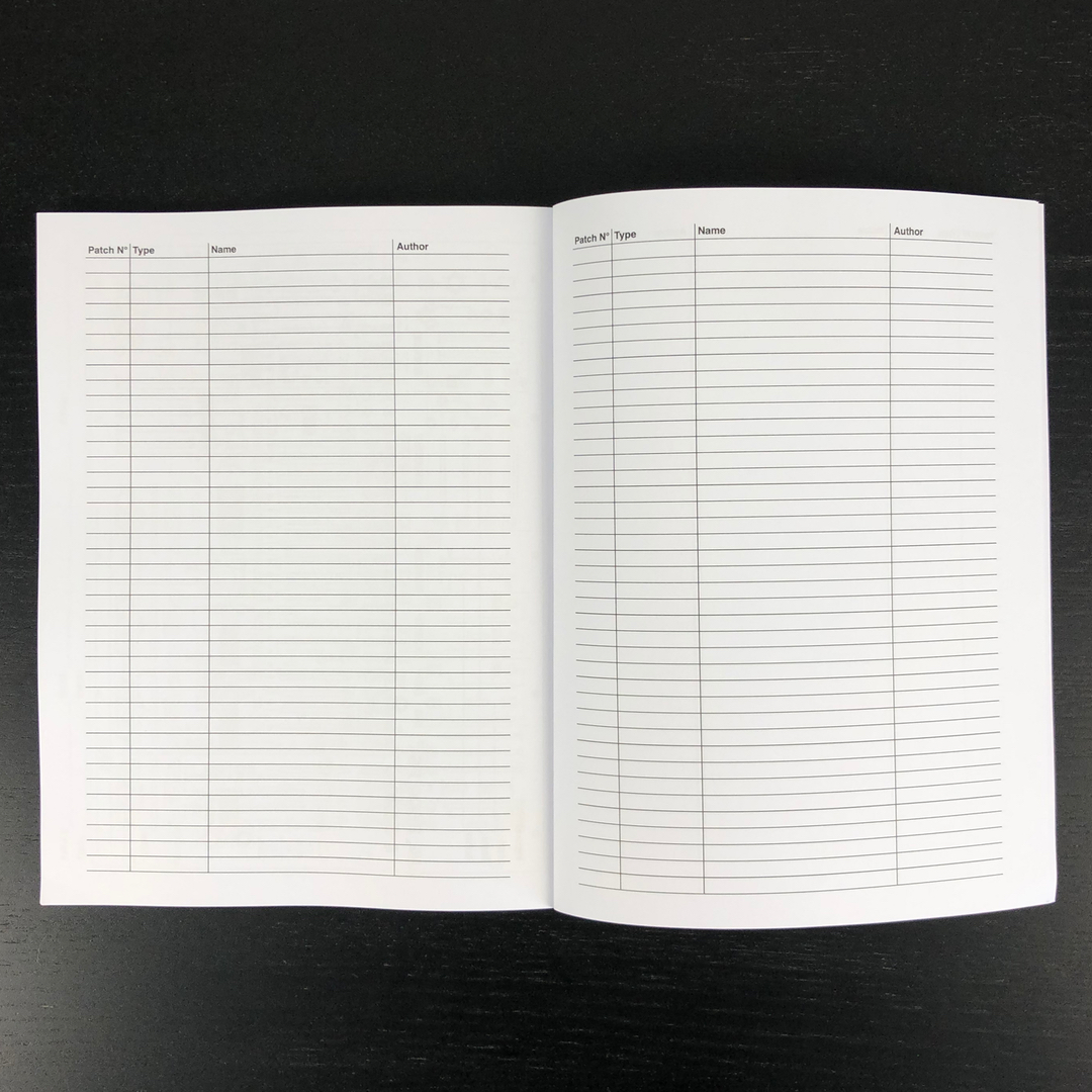 New Blank Patch Book for Arp 2600 Ferdz