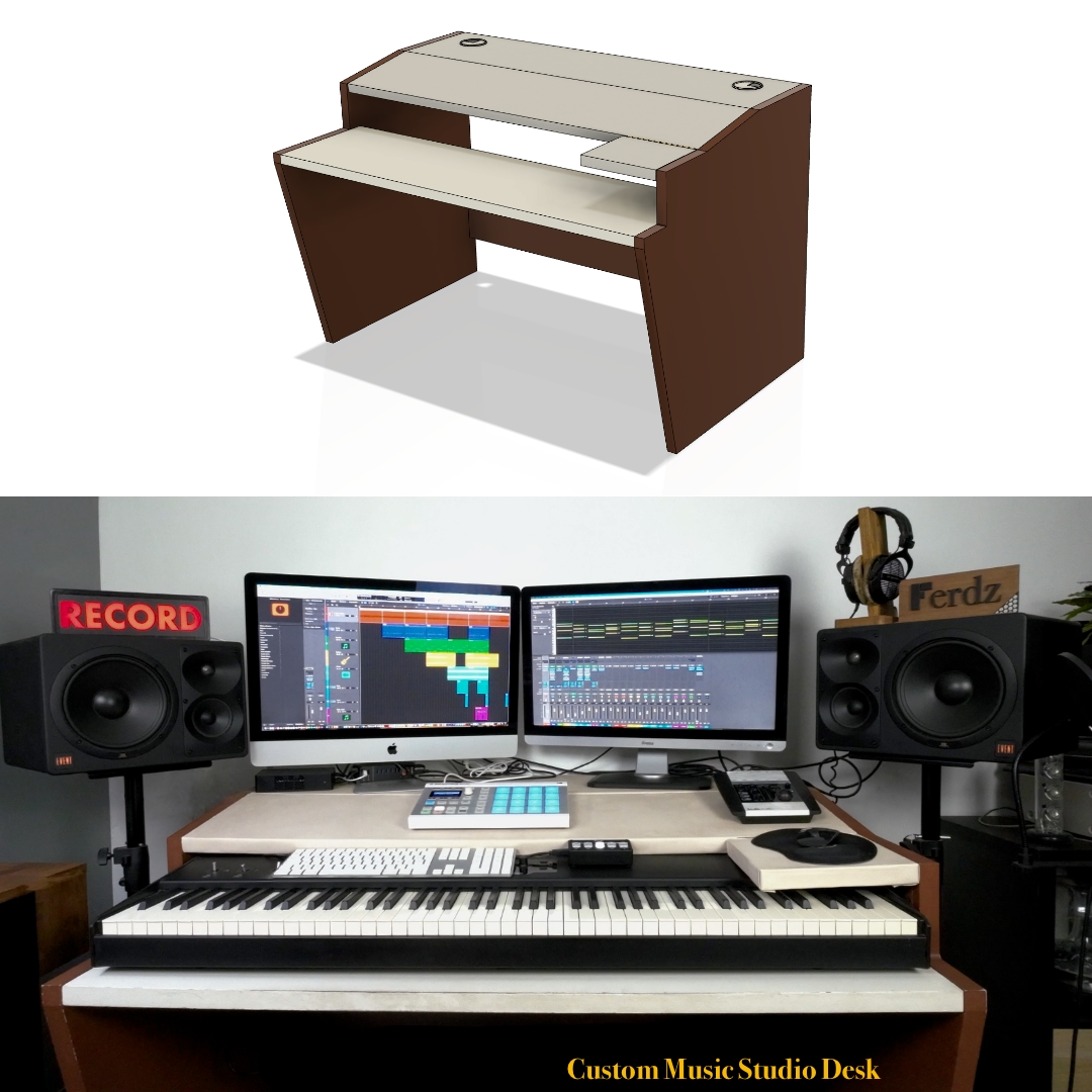 Custom Music Studio Desk